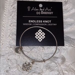 ALEX AND ANI silver Endless Knot bracelet